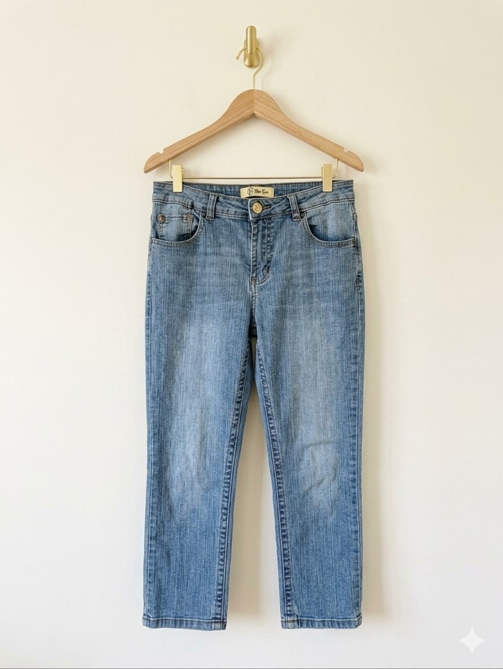 Blue Epic Y2K Crop Jeans Size 12